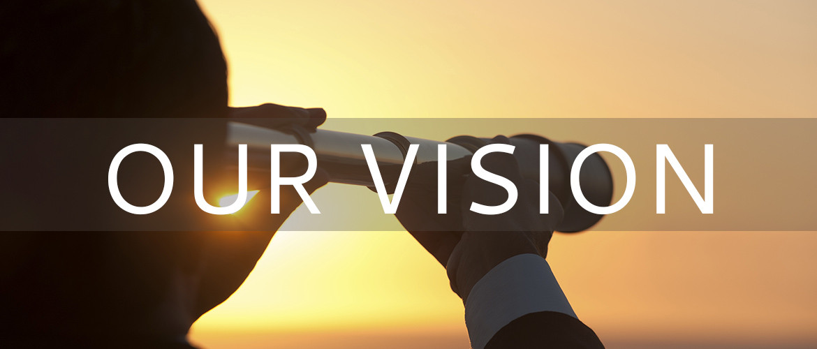 Businessman looking to the future with telescope